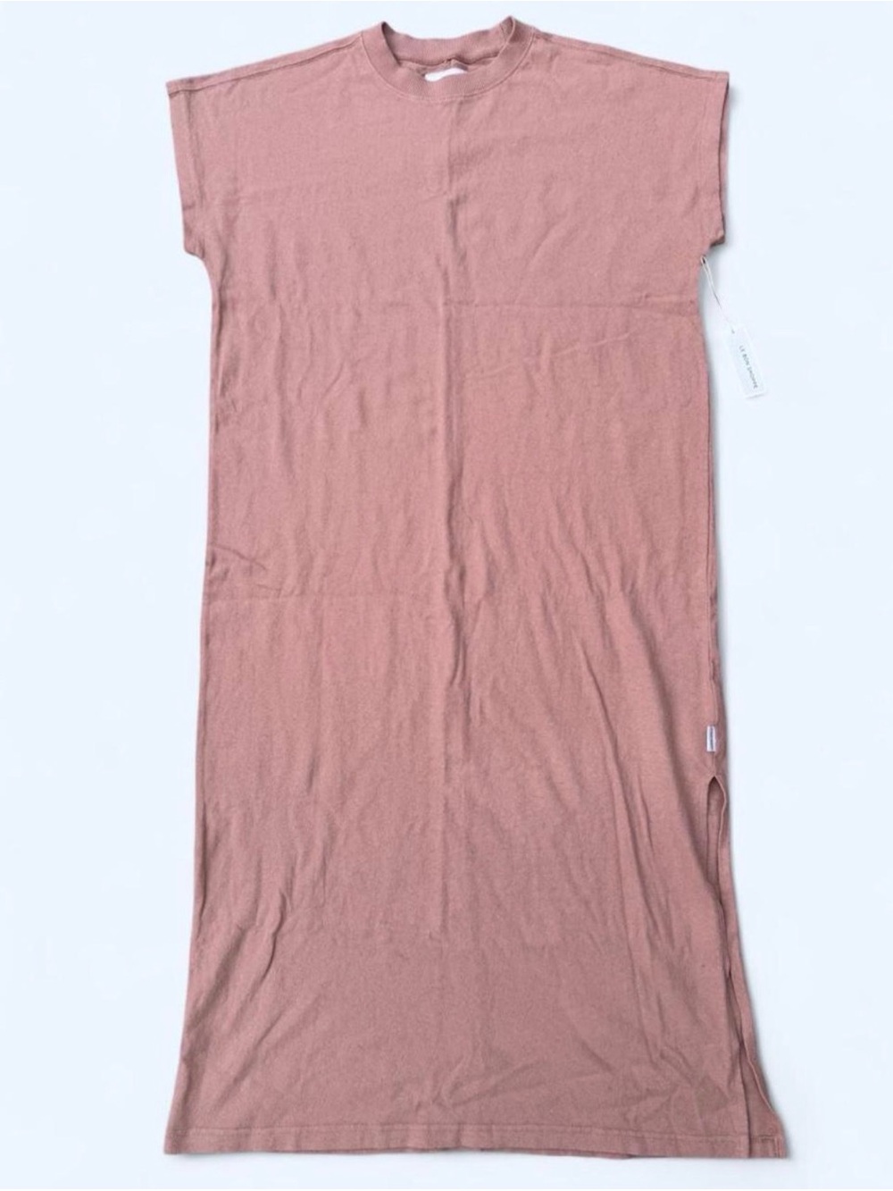 NWT Le Bon Shoppe Jeanne Dusty Pink Midi Cotton Dress Size Medium